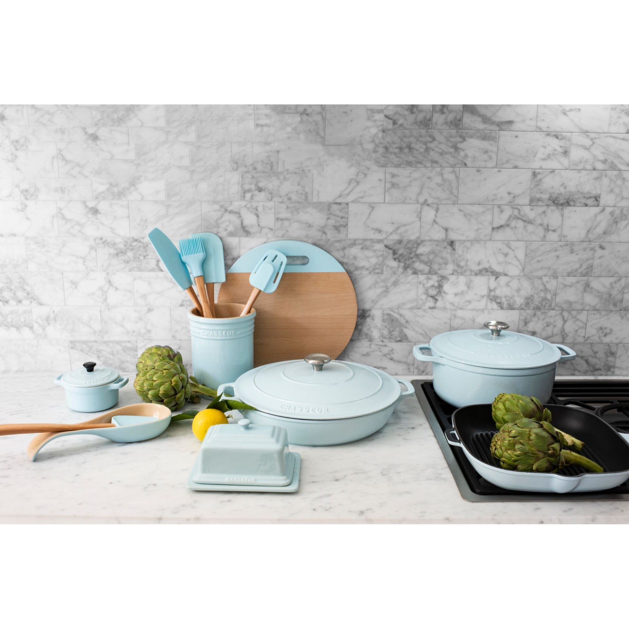 Chasseur 26cm Round French Oven - Duck Egg Blue - Value Village