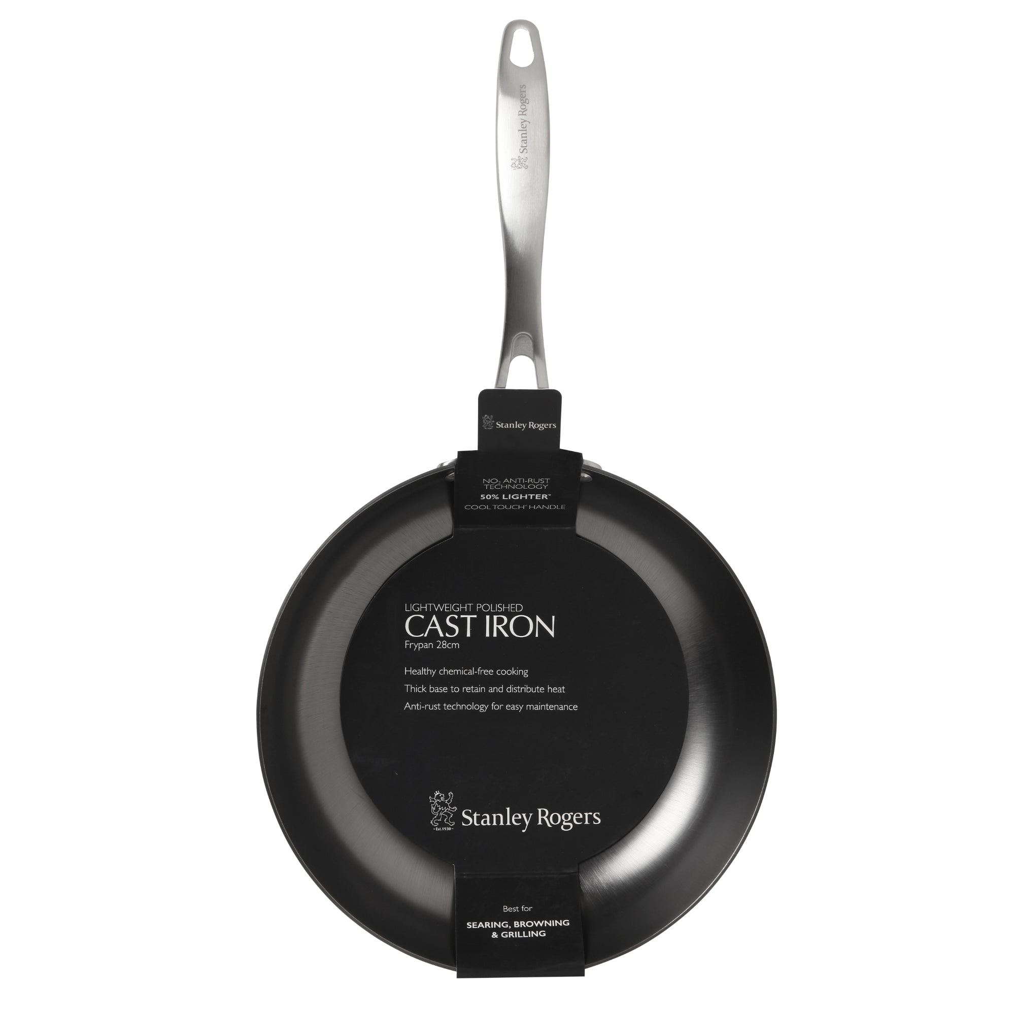 Stanley Rogers 28cm Light Weight Cast Iron Frypan