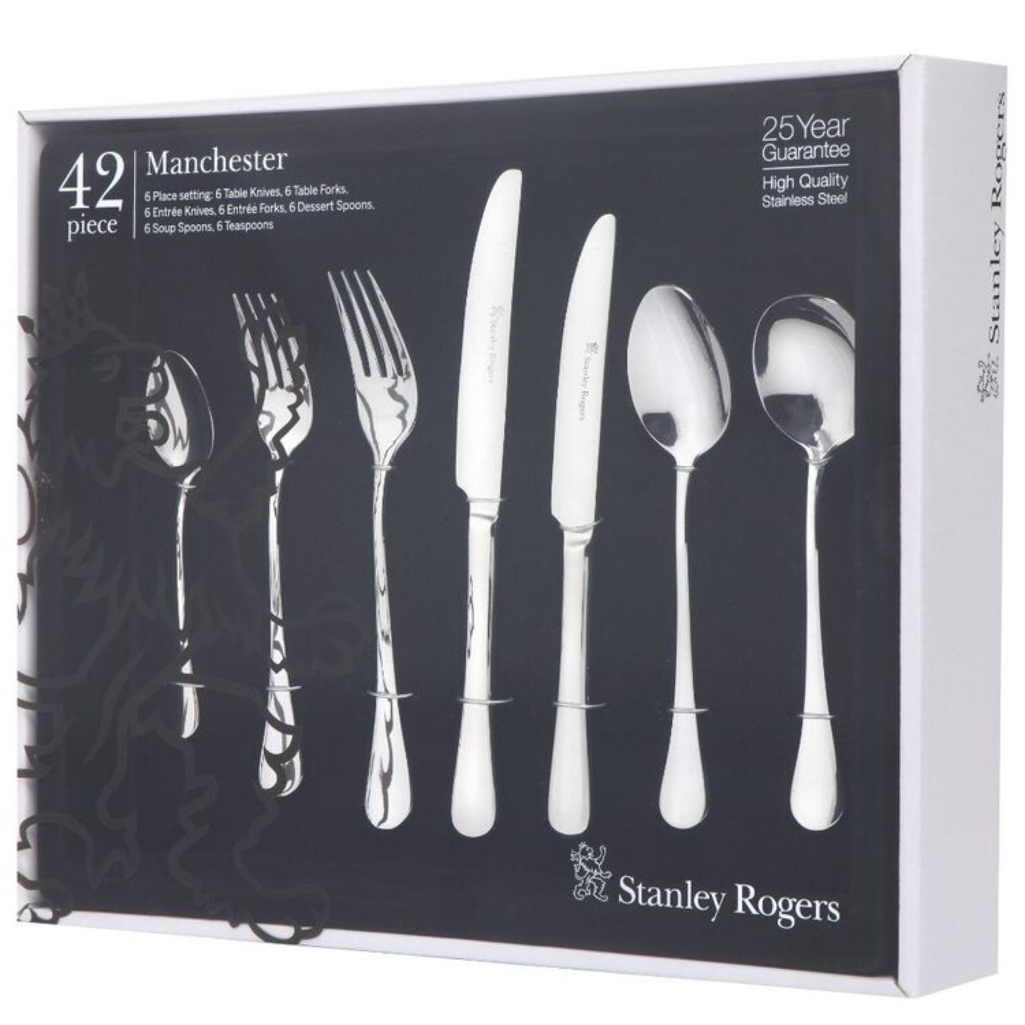 Stanley Rogers Manchester 42 Piece Cutlery Set