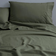 Canningvale CoziCotton Flannelette Queen Sheet Set - Dark Olive