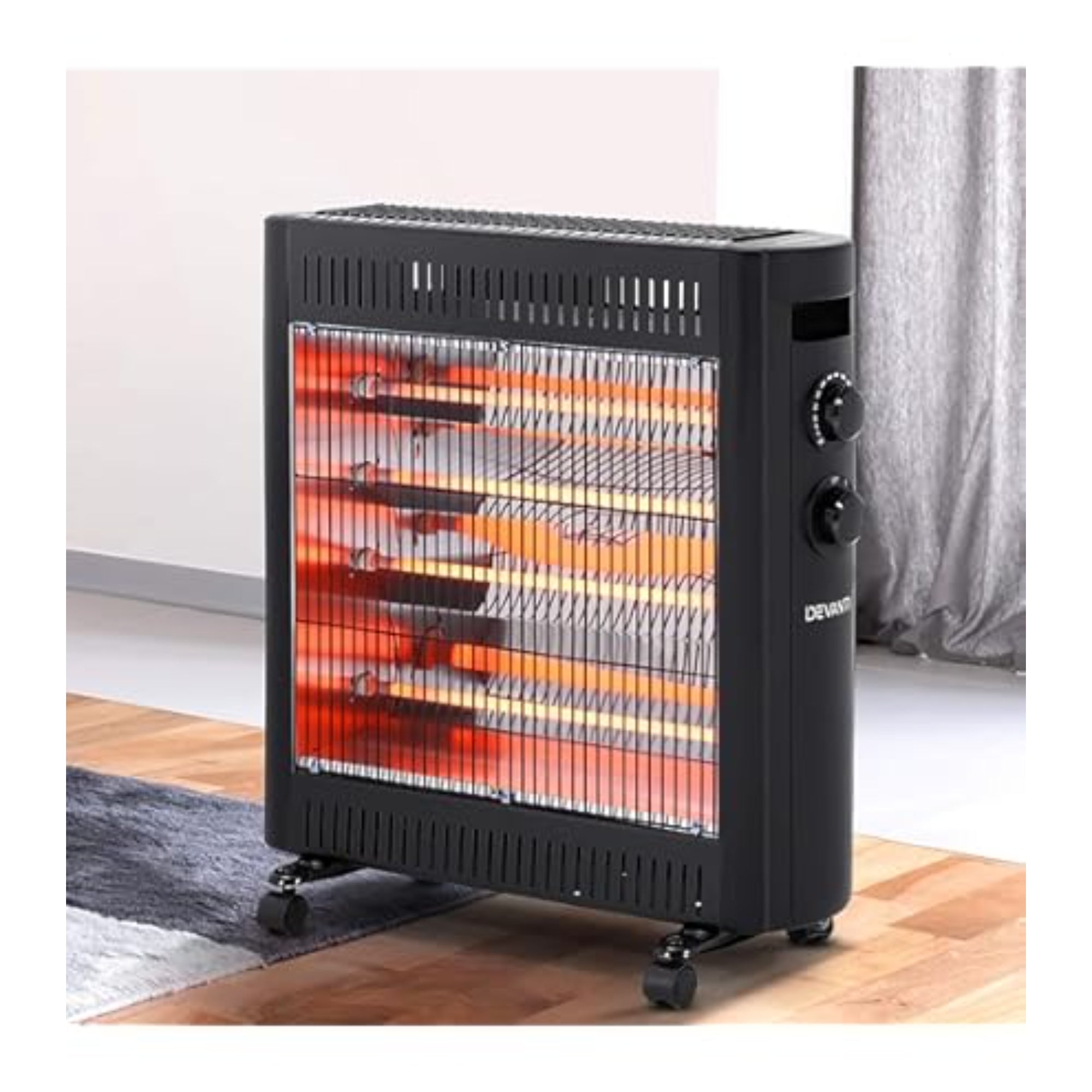 Heller 2200W Black Quartz Radiant Heater