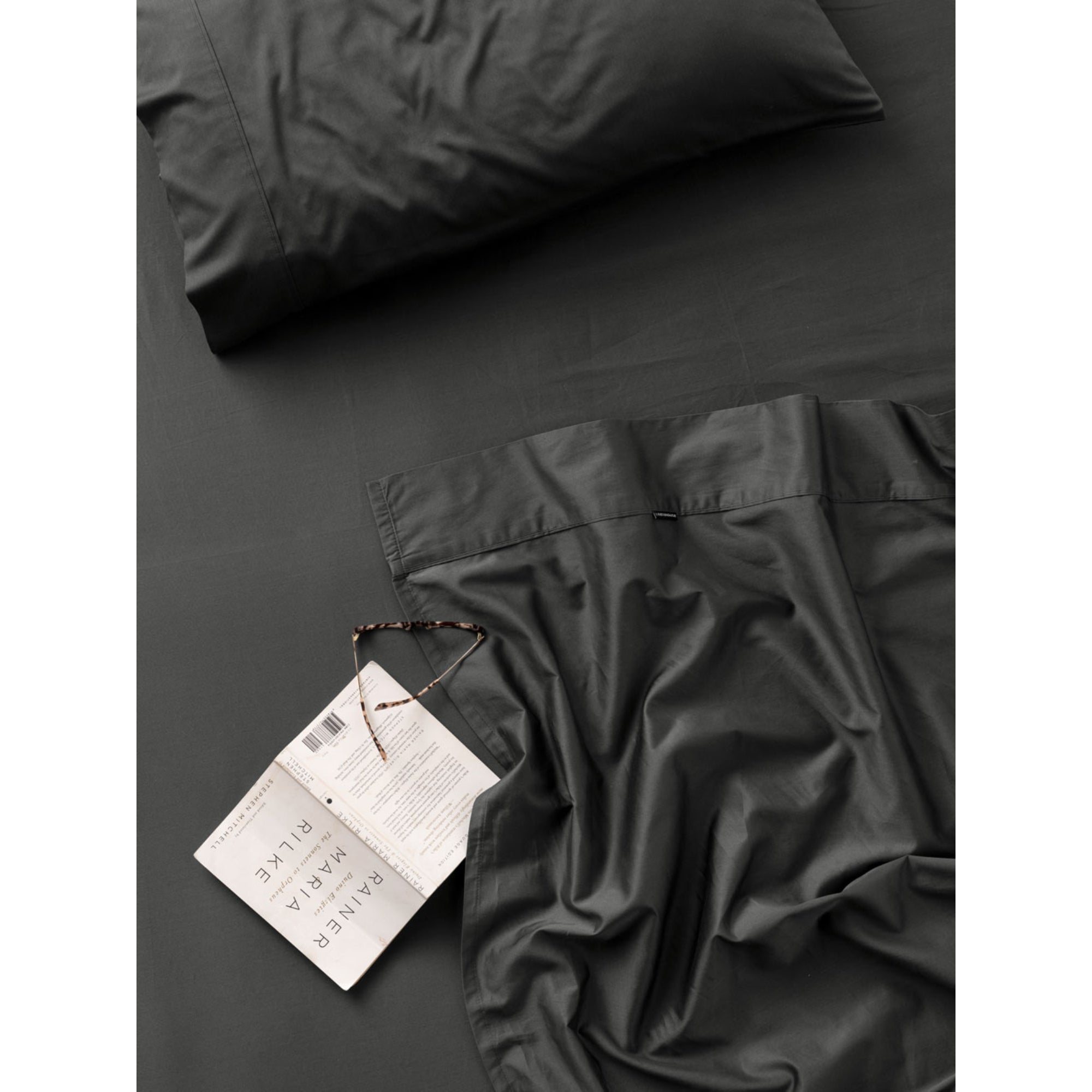 Linen House Augusta King Size Sheet Set - Magnet