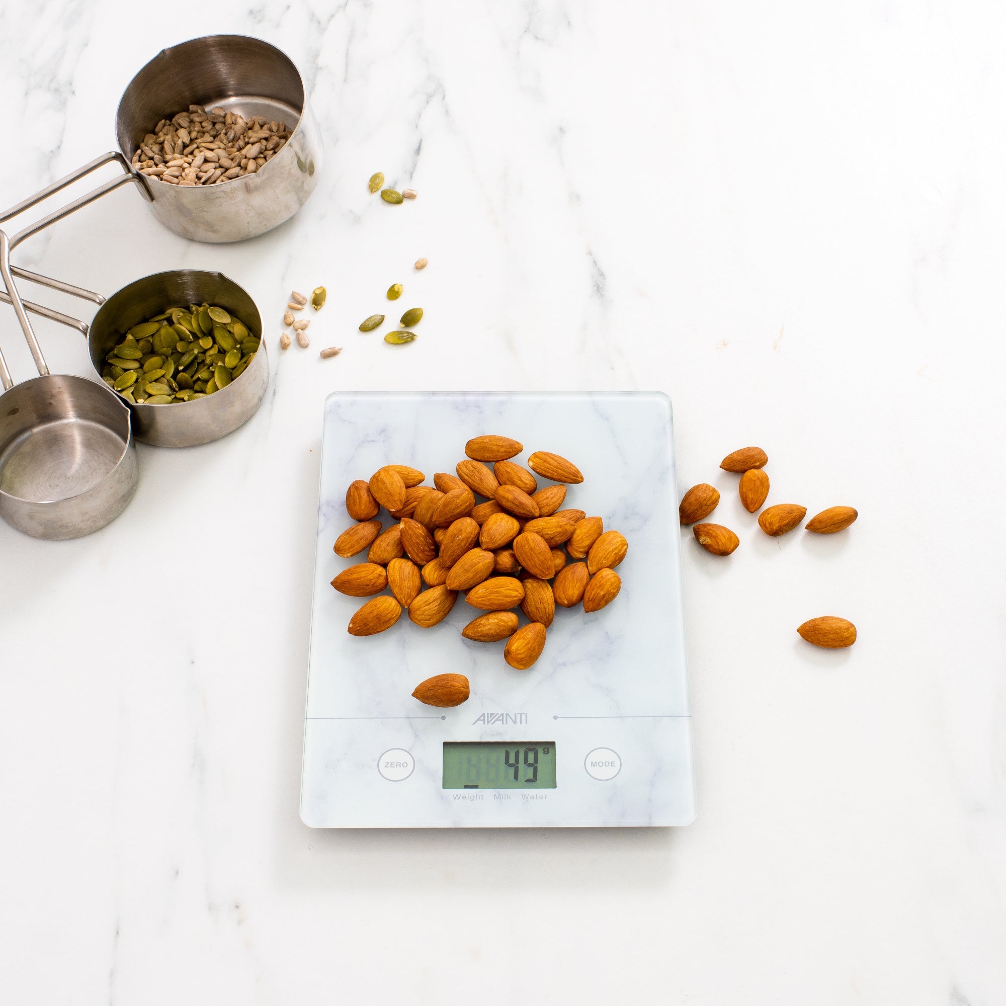 Avanti Compact Digital Kitchen Scale - White Marble - Value Village