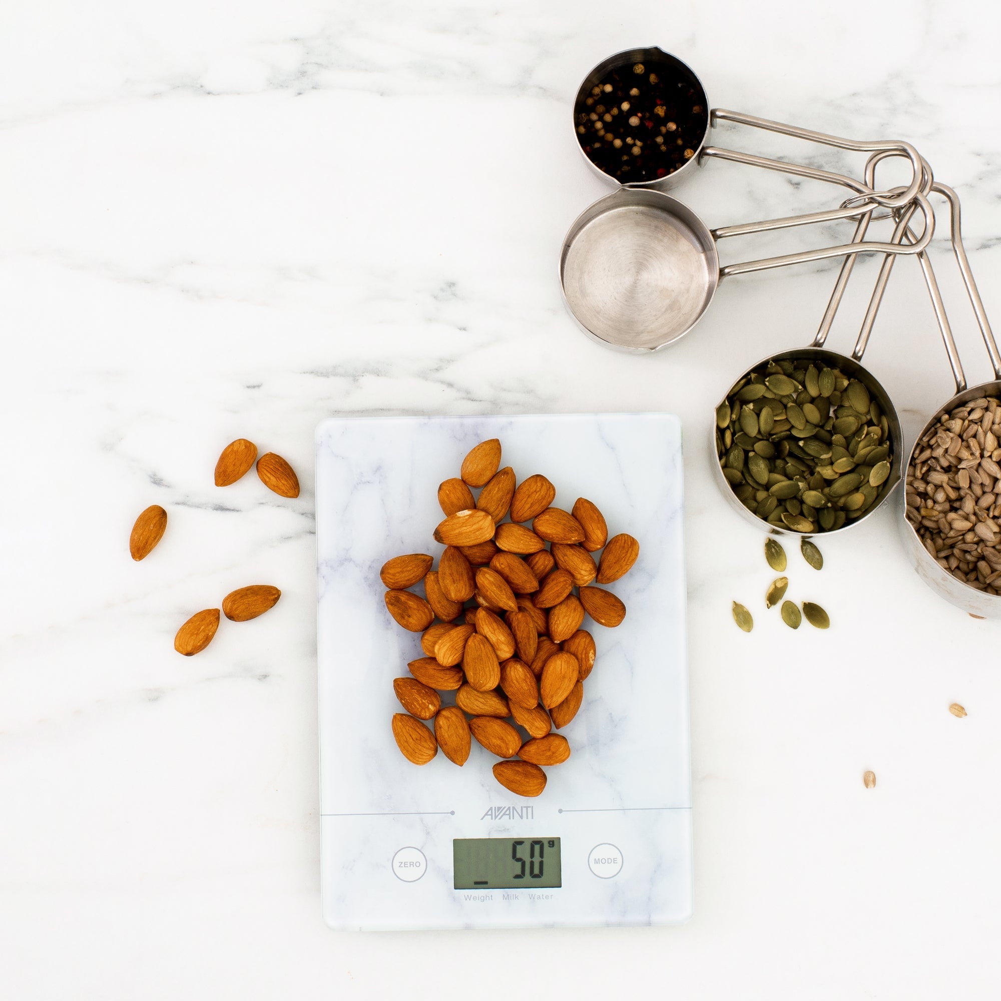 Avanti Compact Digital Kitchen Scale - White Marble - Value Village