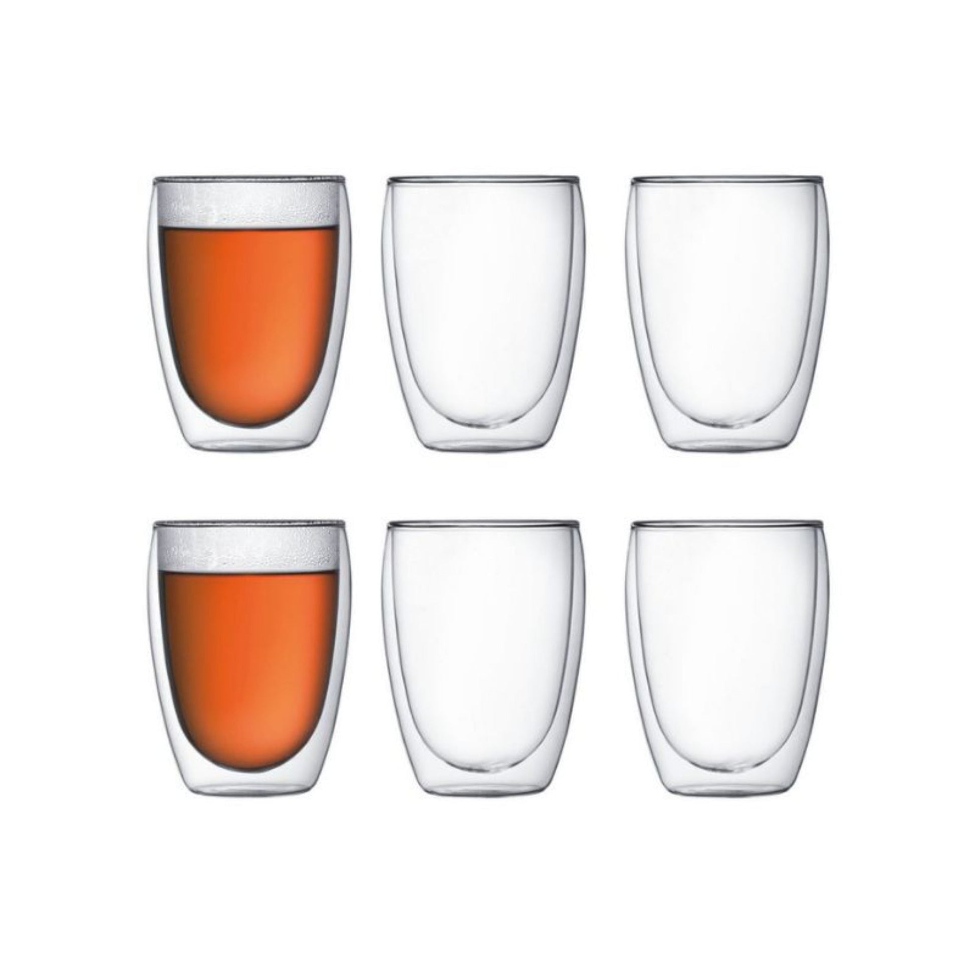 Bodum Pavina Double Wall 350ml Medium Glass 6 Piece Set - Value Village