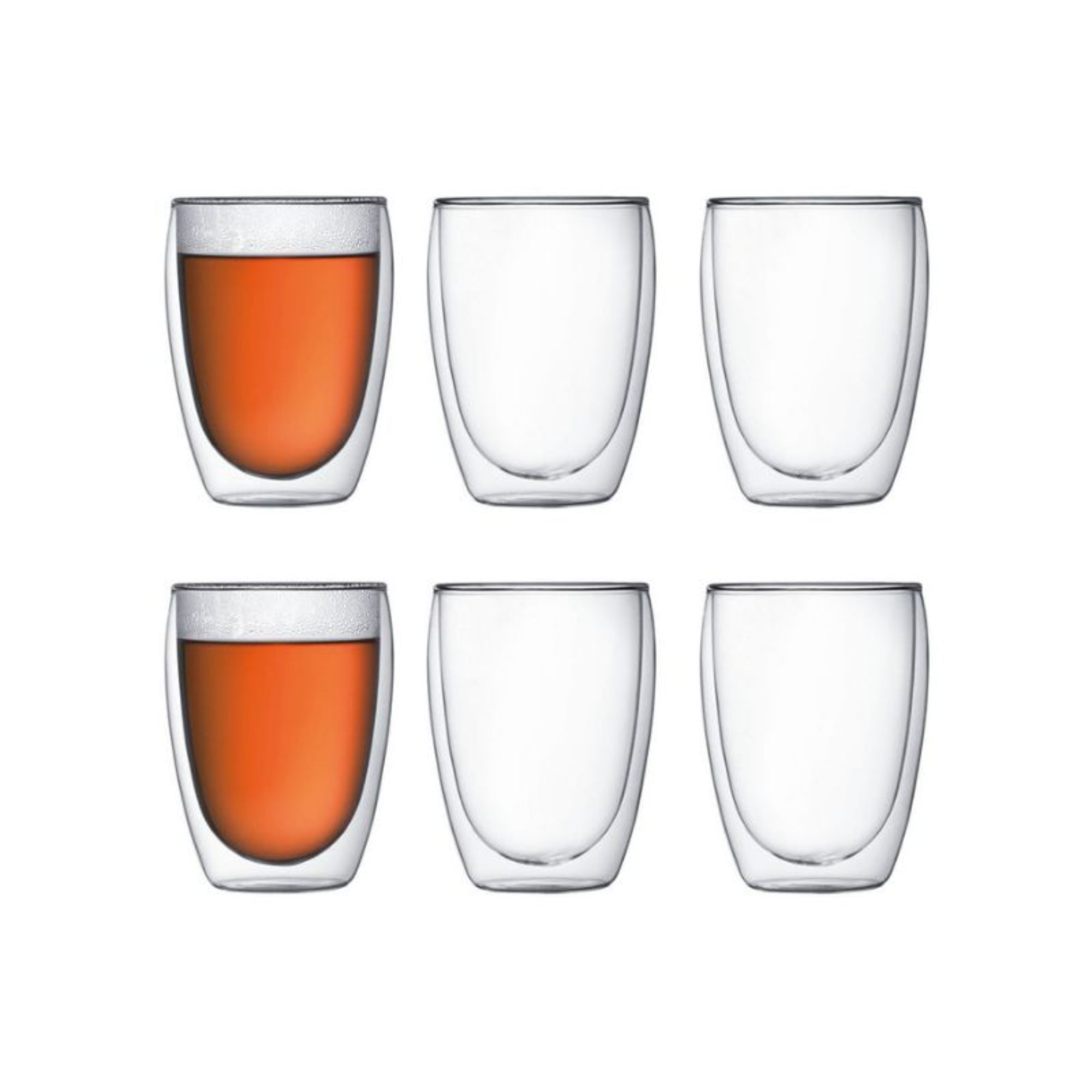 Bodum Pavina Double Wall 350ml Medium Glass 6 Piece Set - Value Village