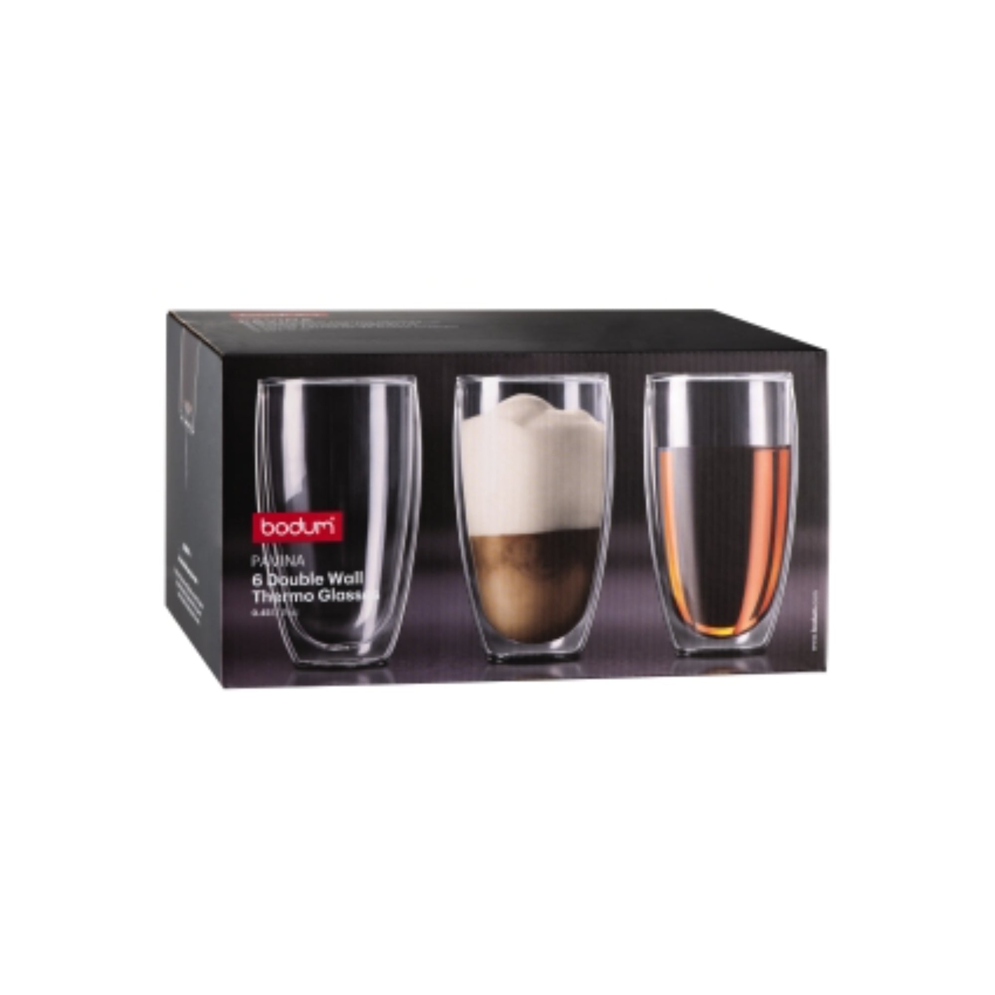 Bodum Pavina Double Wall 450ml Large Glass 6 Piece Set - Value Village