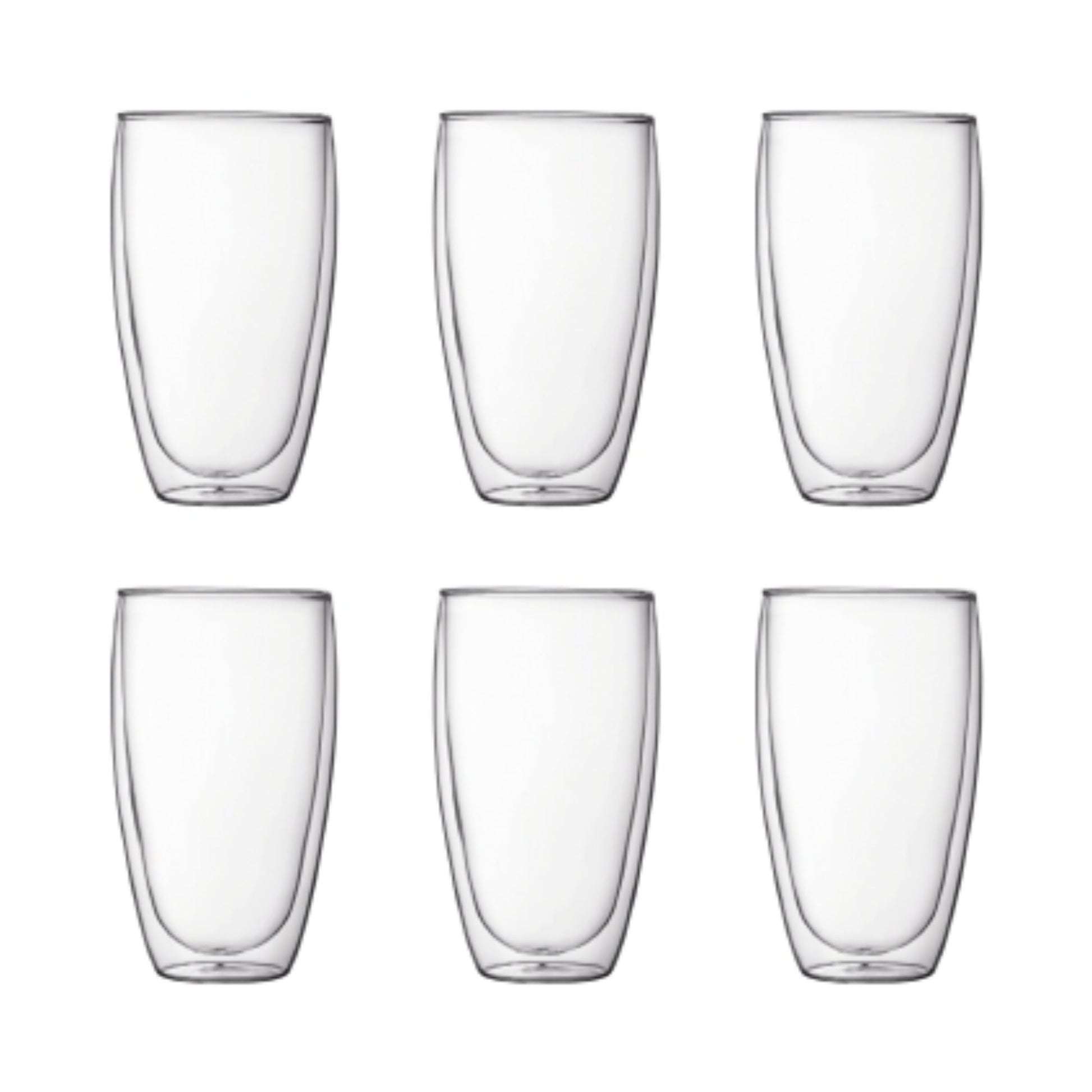 Bodum Pavina Double Wall 450ml Large Glass 6 Piece Set - Value Village