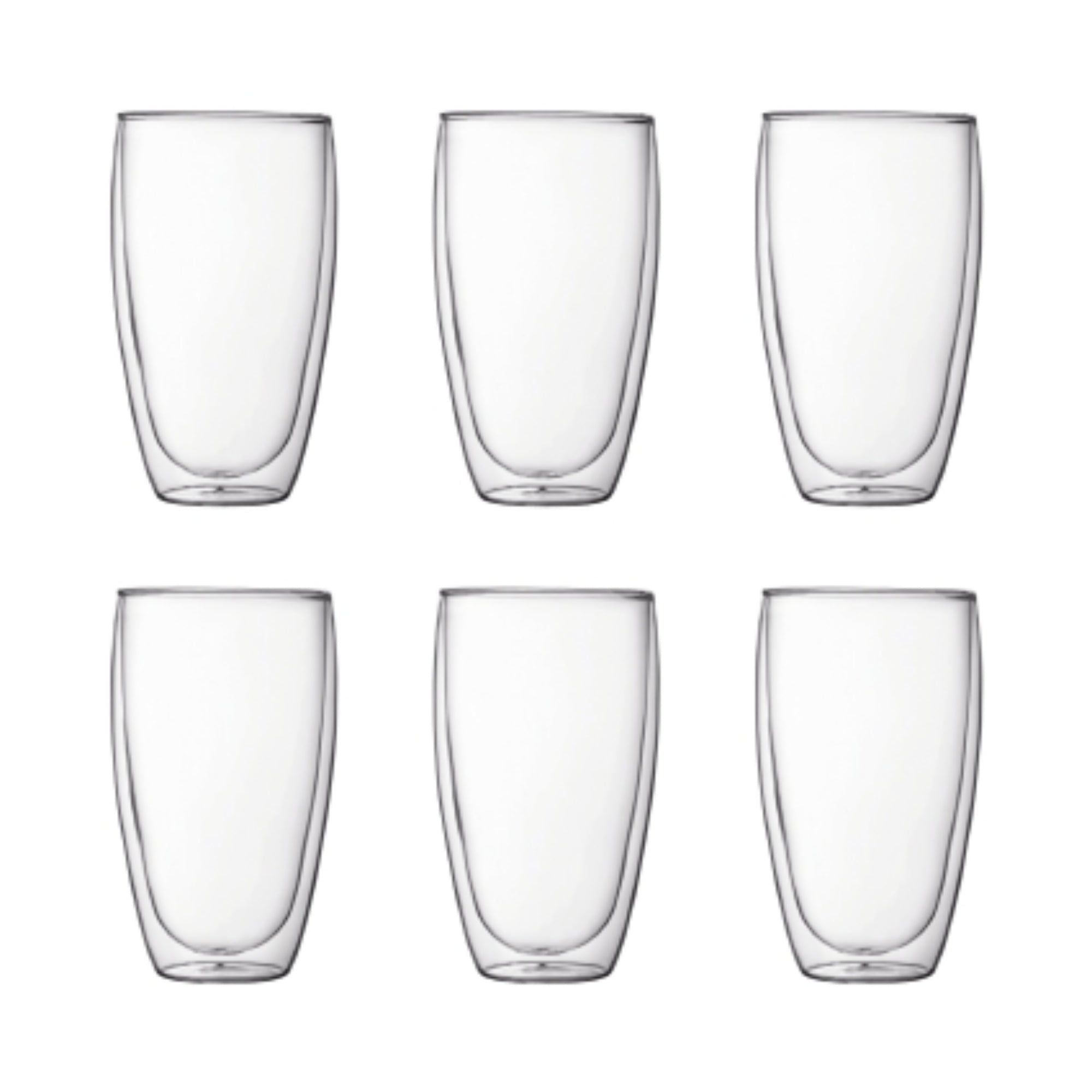 Bodum Pavina Double Wall 450ml Large Glass 6 Piece Set - Value Village