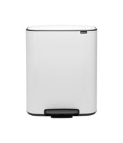 Brabantia Bo Dual 30 Litre Compartment Pedal Bin - White - Value Village