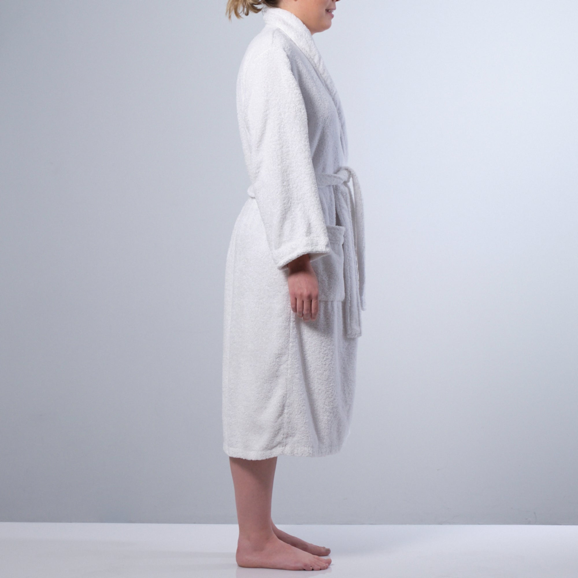 Canningvale Lusso Cotton Terry Medium Bathrobe - White - Value Village