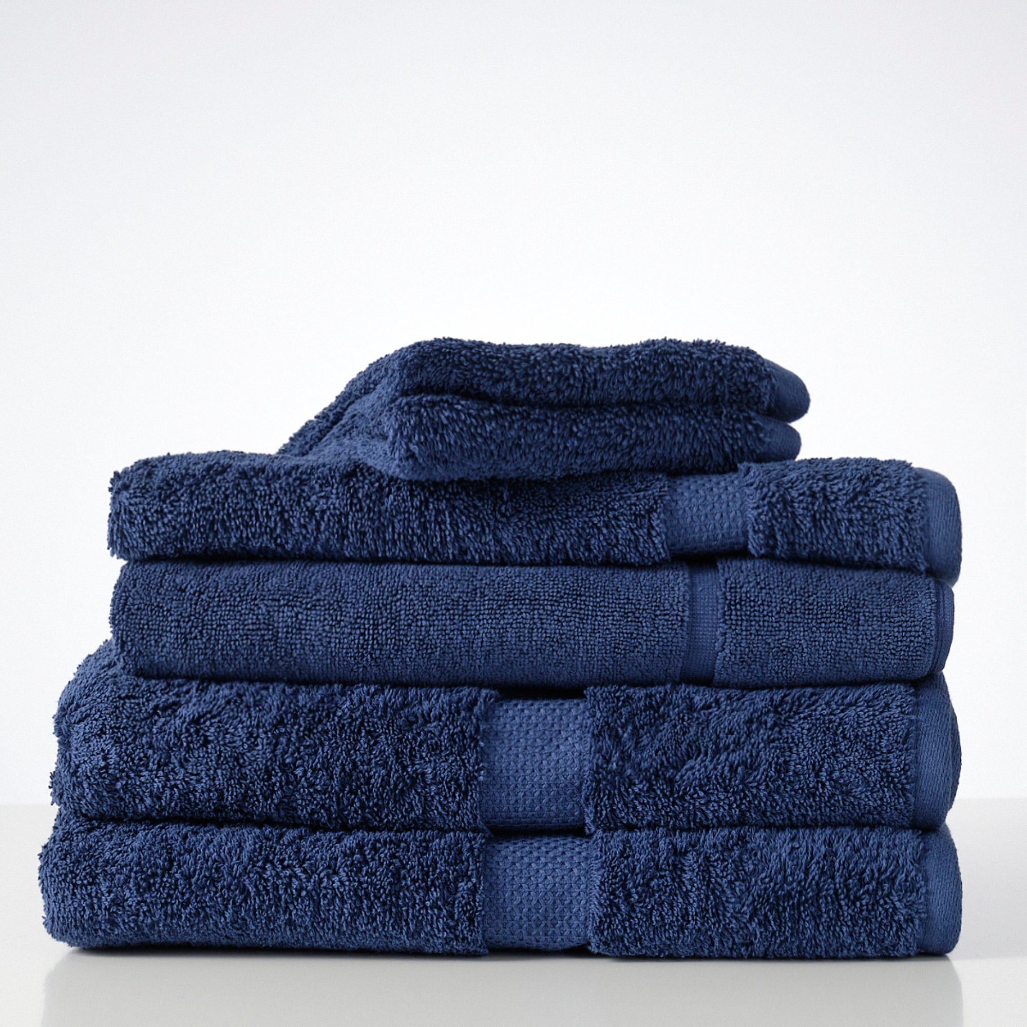 Canningvale Royal Splendour 6 Piece Towel Set - Mezzanotte Blue - Value Village