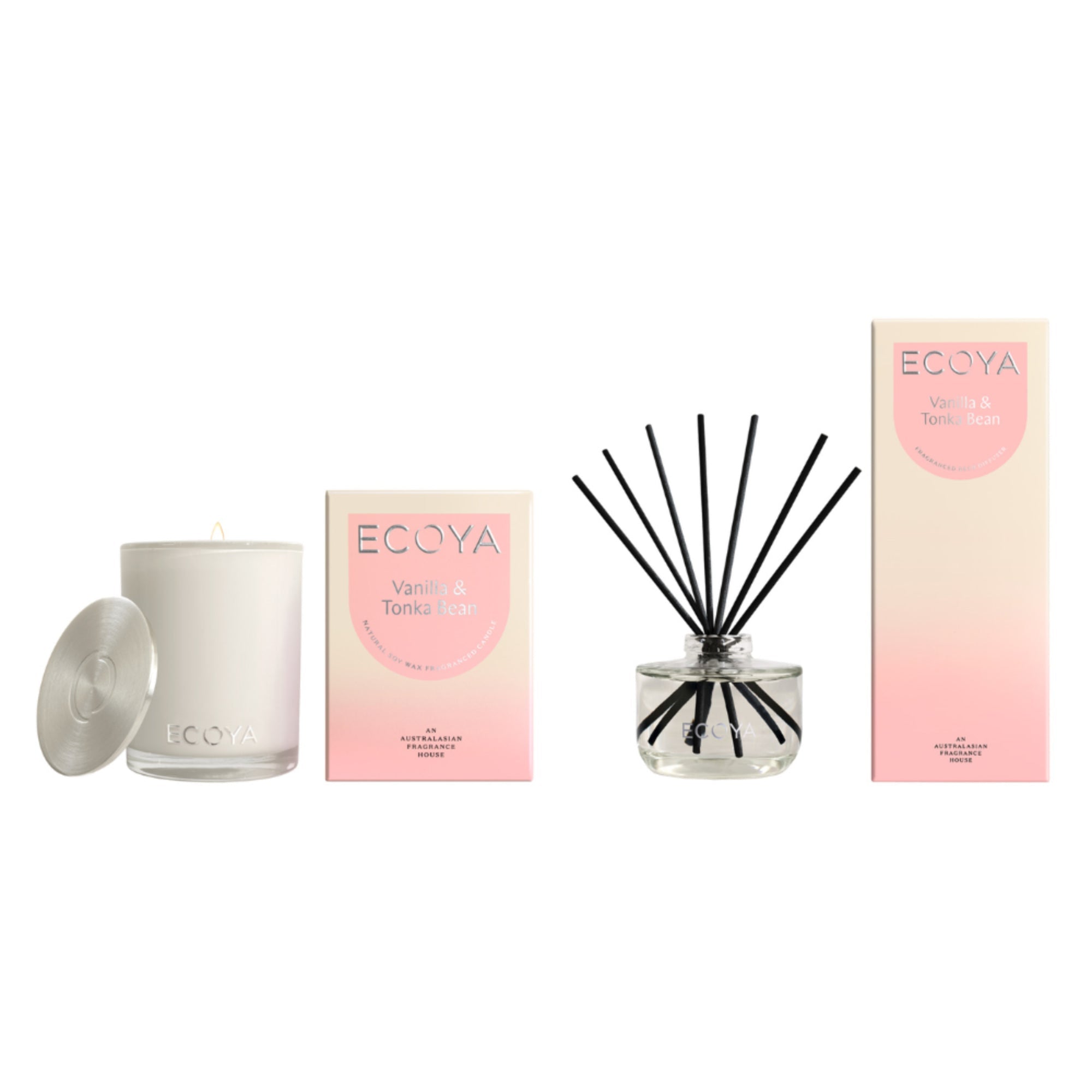 Ecoya Vanilla & Tonka Bean Candle and Diffuser Set - Value Village