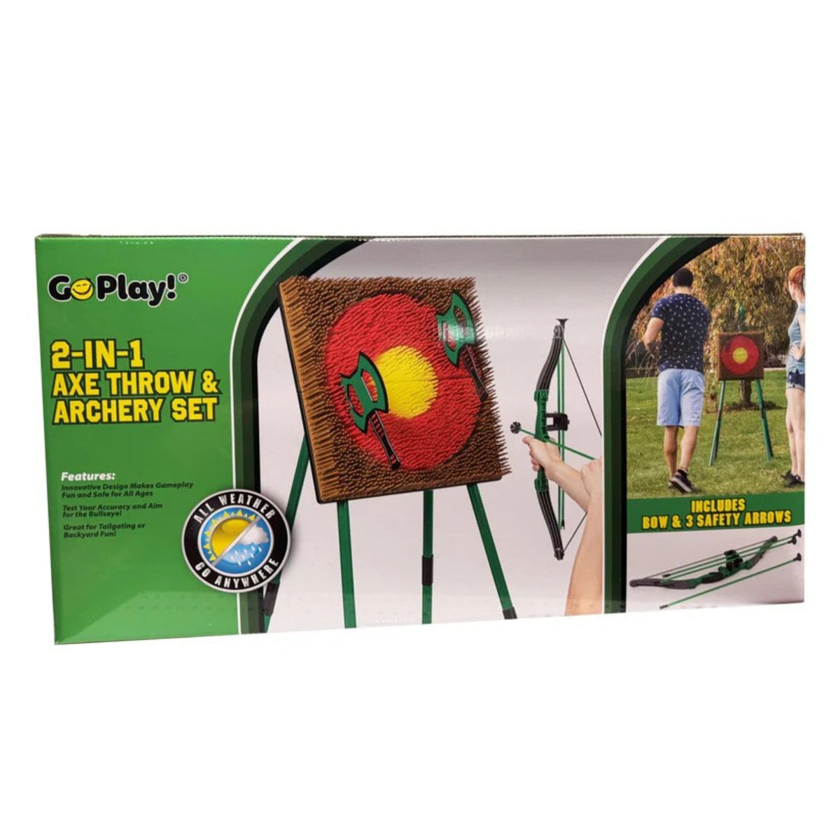 Go Play! 2-in-1 Axe Throw & Archery Set - Value Village