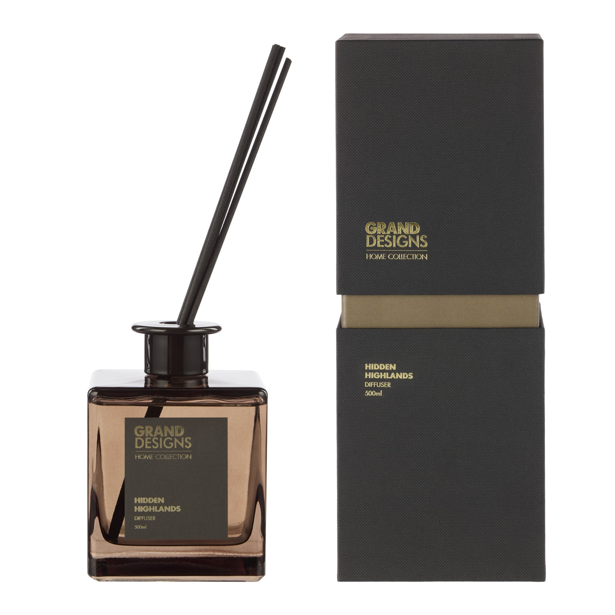 Grand Designs Hidden Highlands 450g Candle & 500ml Diffuser - Value Village