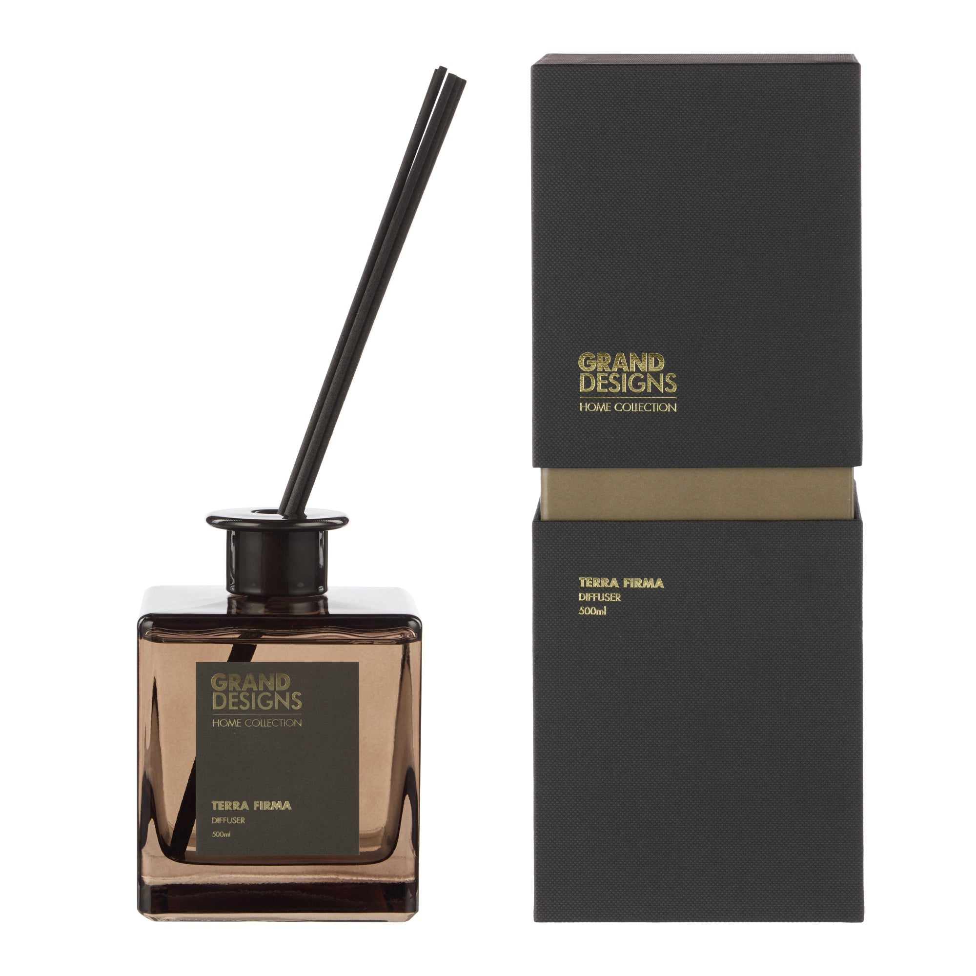 Grand Designs Terra Firma 450g Candle & 500ml Diffuser - Value Village
