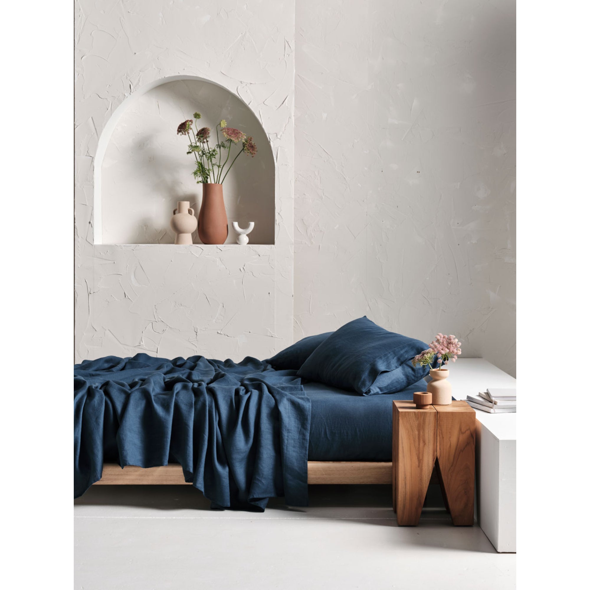 Linen House Nimes King Sheet Set - Navy - Value Village