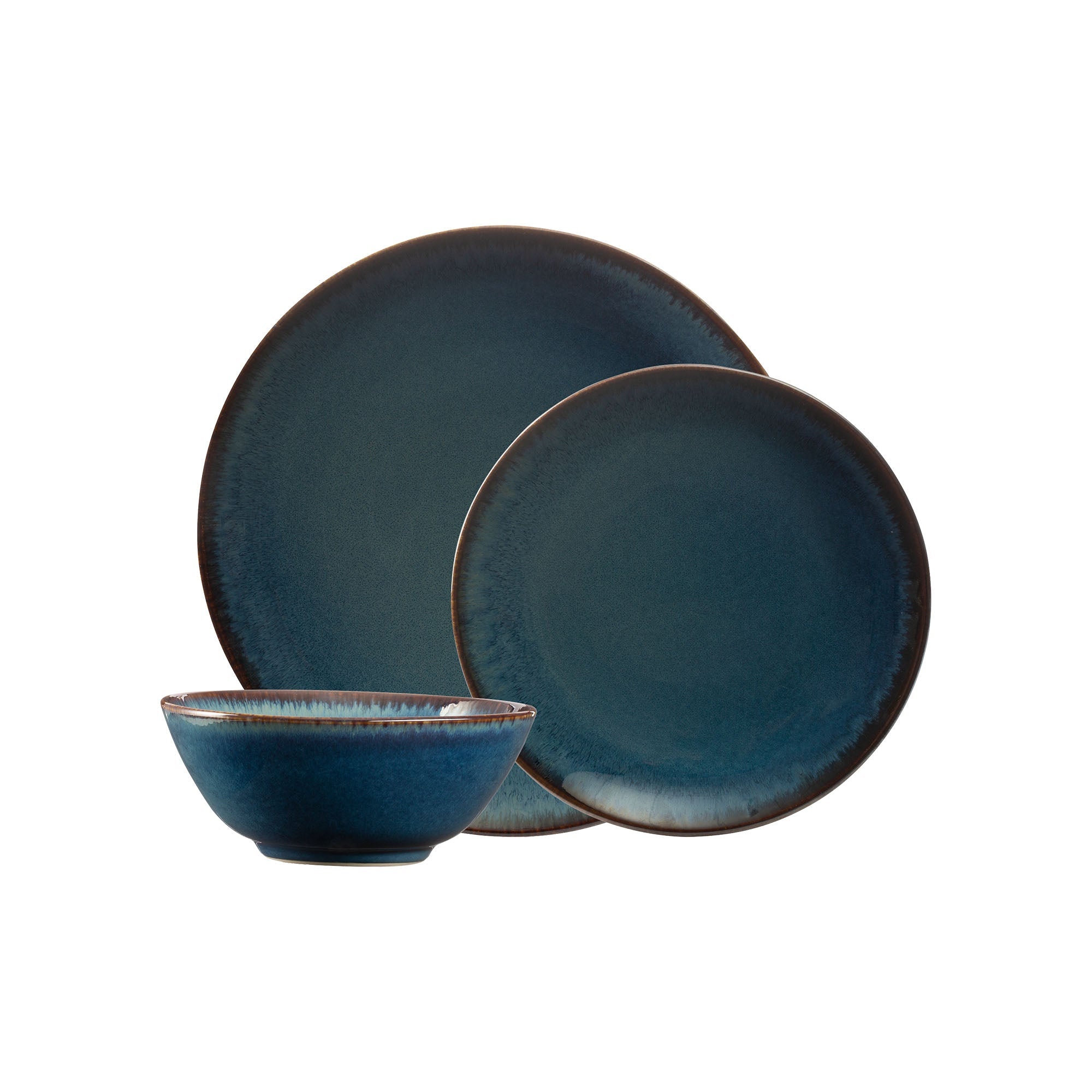 Mason Cash Reactive Glaze 12 Piece Dinner Set - Blue - Value Village
