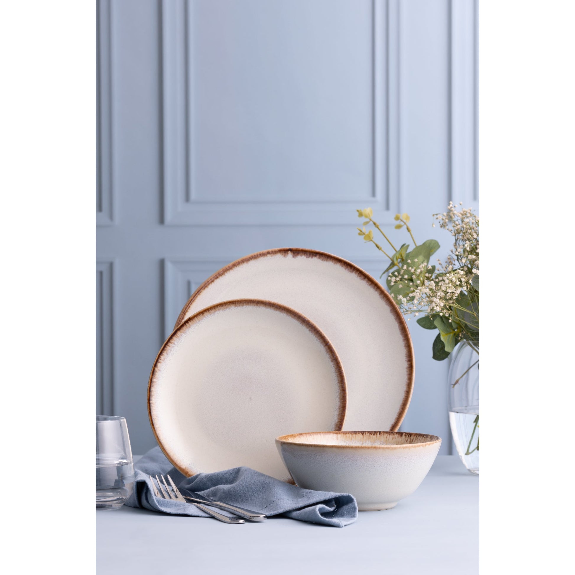 Mason Cash Reactive Glaze 12 Piece Dinner Set - Cream - Value Village