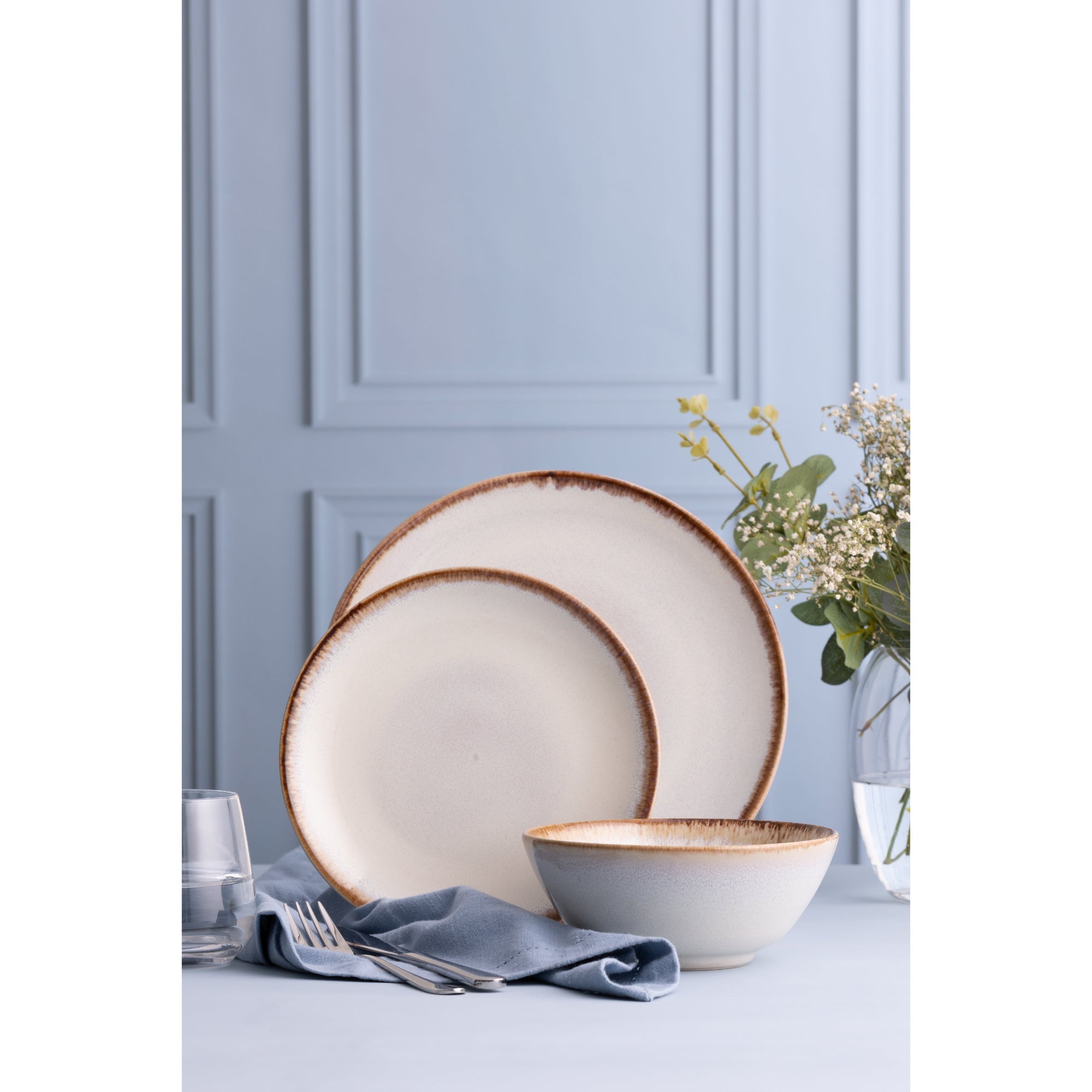 Mason Cash Reactive Glaze 12 Piece Dinner Set - Cream - Value Village