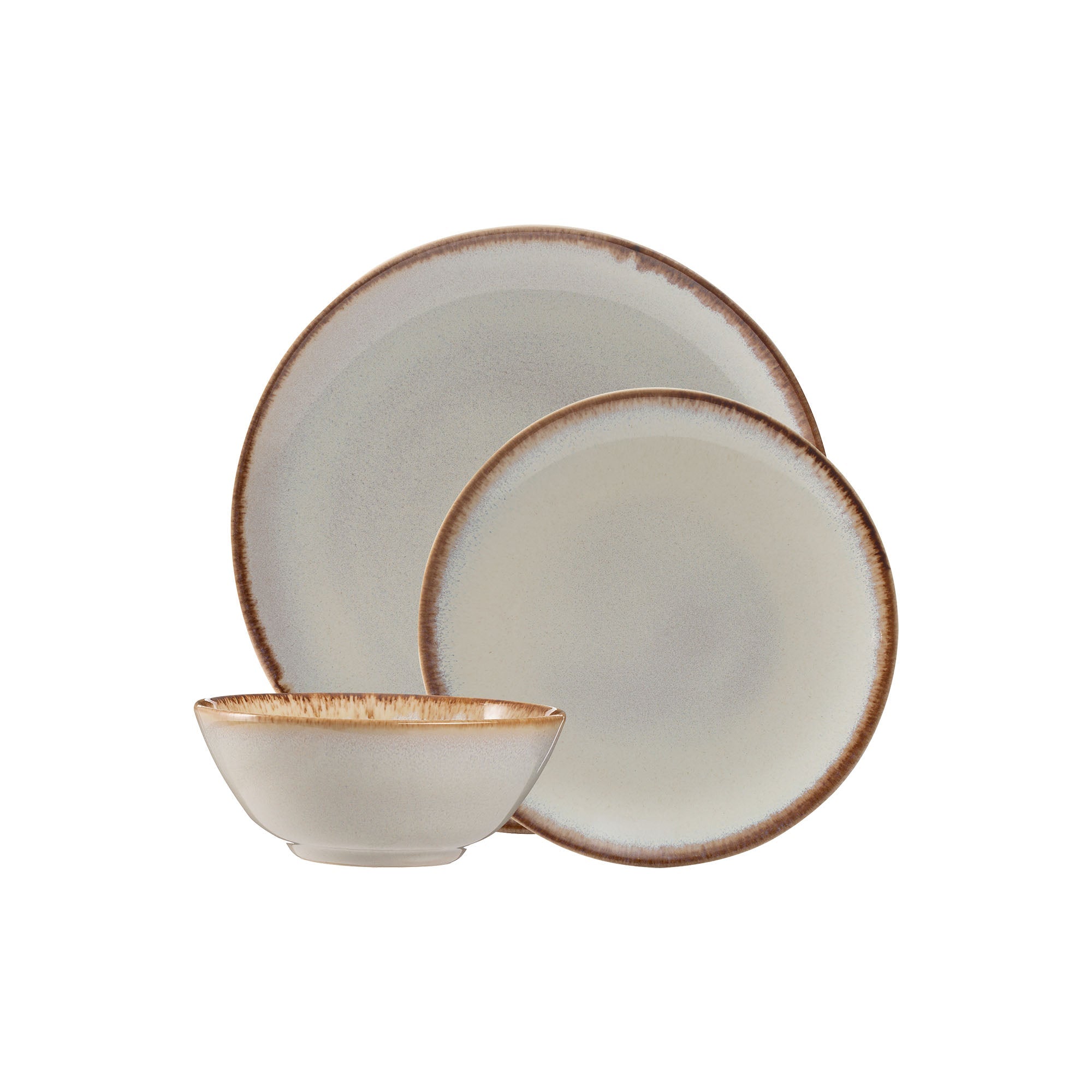 Mason Cash Reactive Glaze 12 Piece Dinner Set - Cream - Value Village