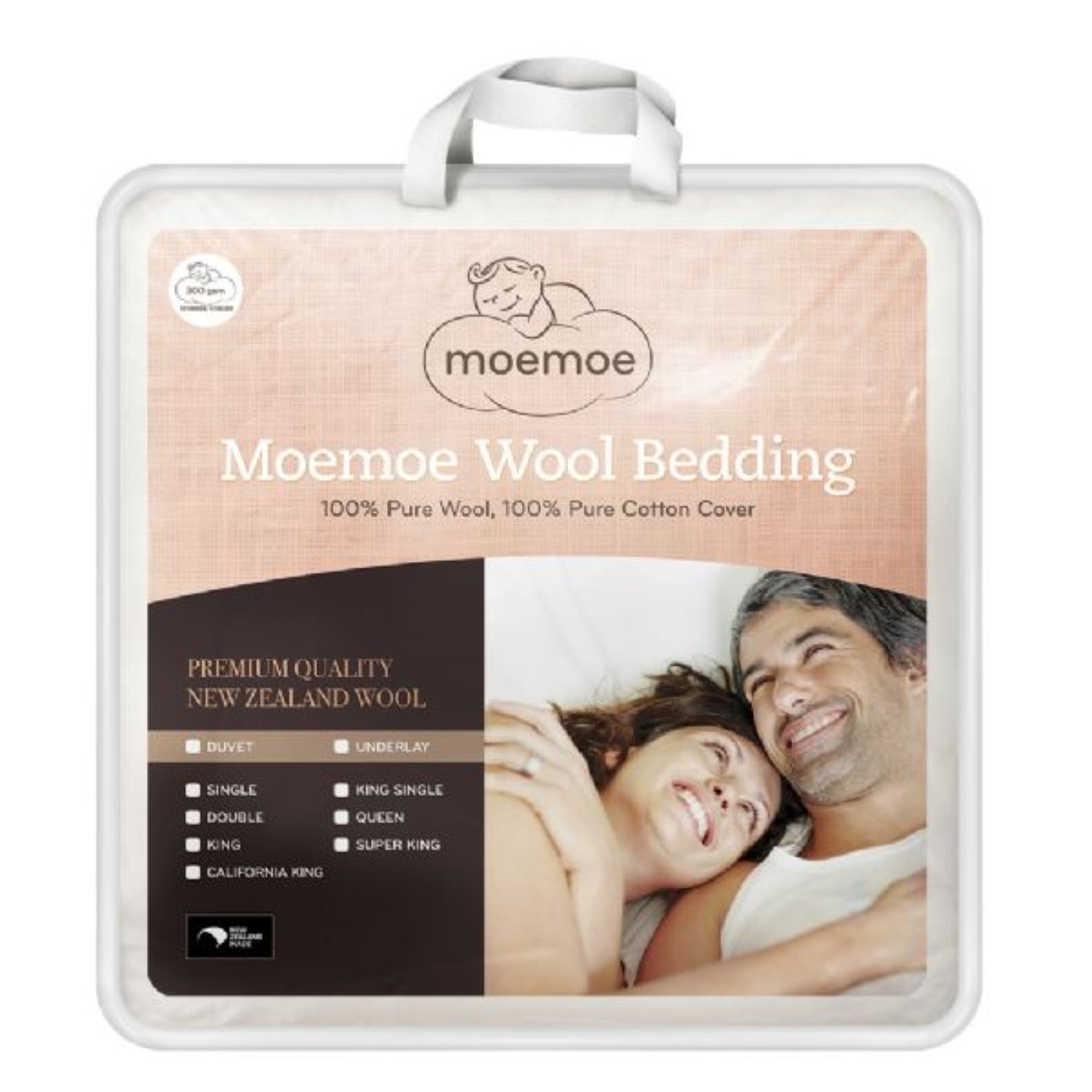 Moemoe 100% New Zealand Wool Duvet Inner - Everyday Weight King, With Two Pillows - Value Village