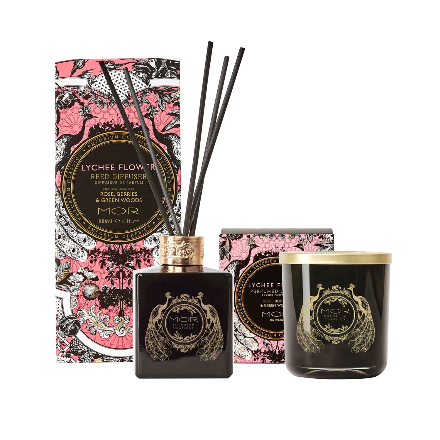 MOR Emporium Classics Lychee Flower Candle and Reed Diffuser Set - Value Village