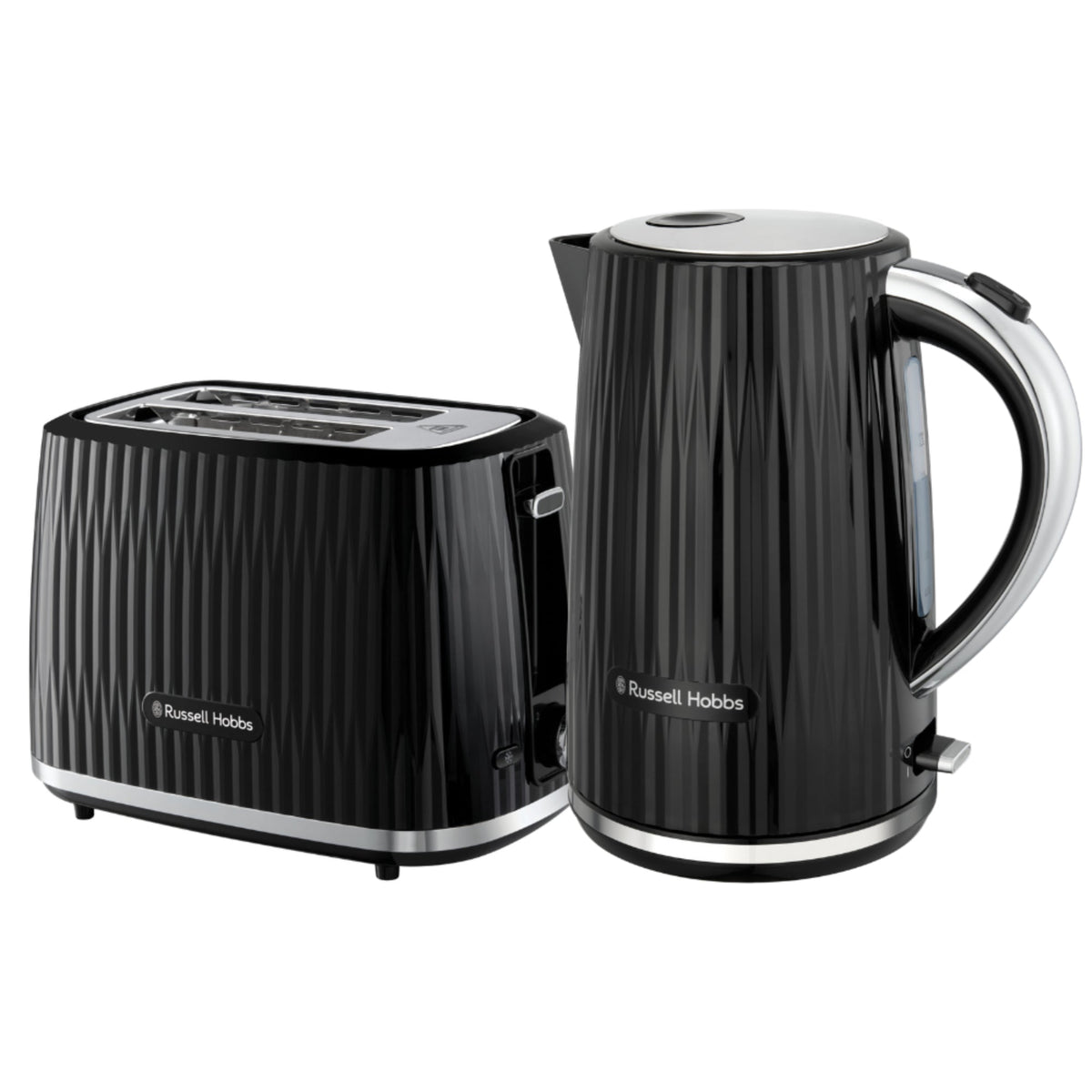 Russell Hobbs Eden 1.7L Kettle & 2 Slice Toaster - Black - Value Village
