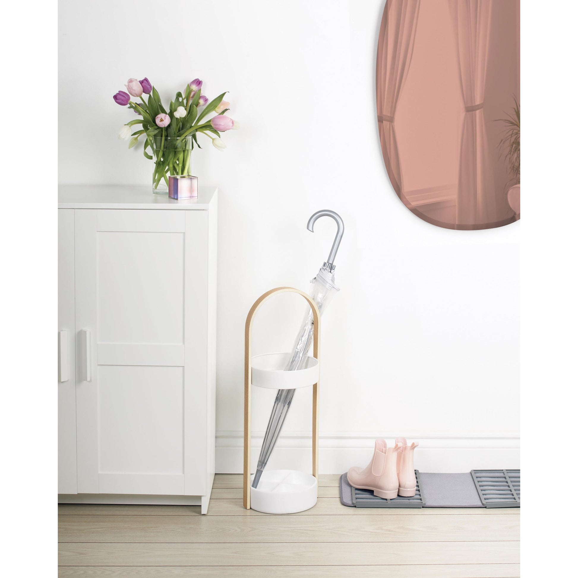 Umbra Bellwood Umbrella Stand - White/Natural - Value Village