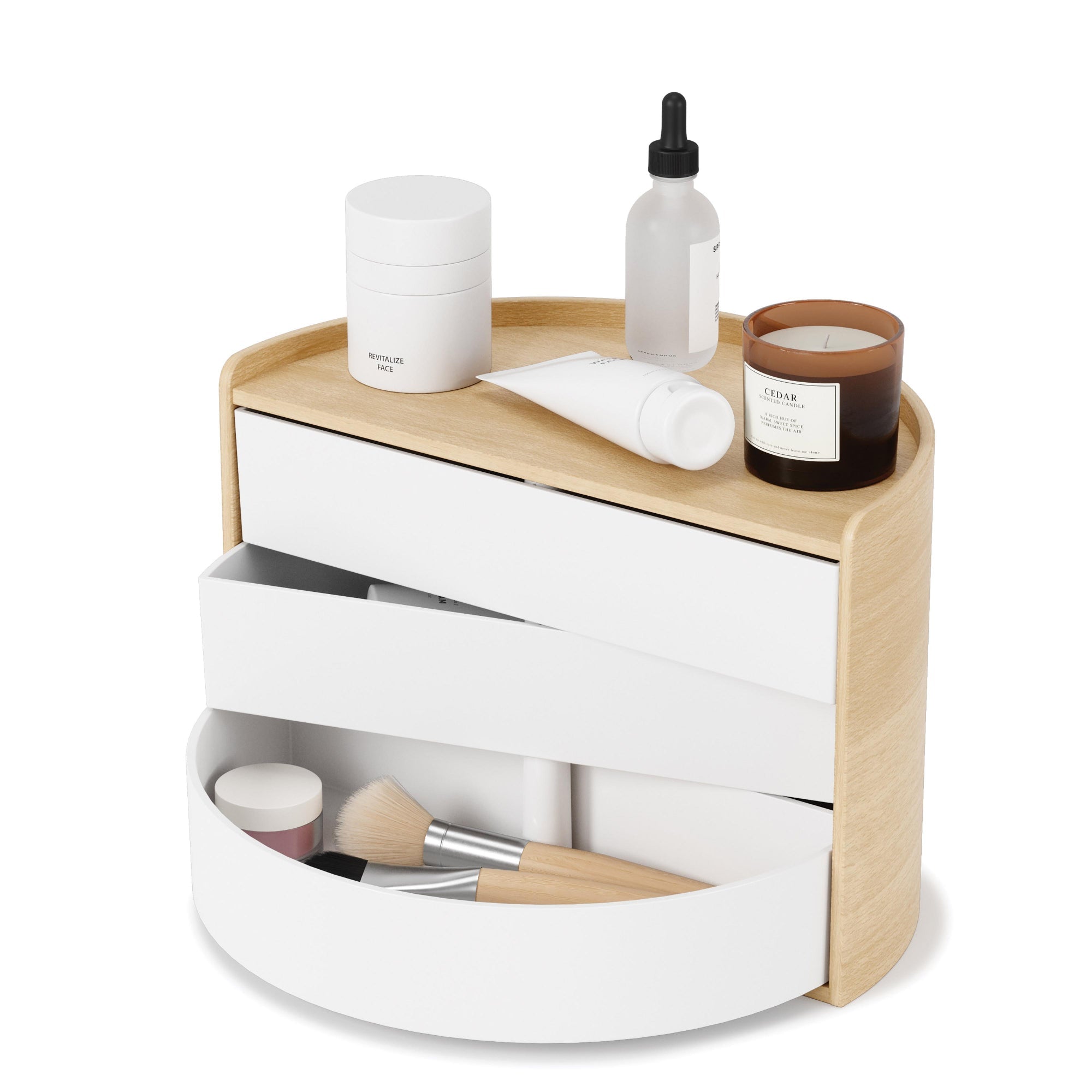 Umbra Moona Storage Box - White/Natural - Value Village