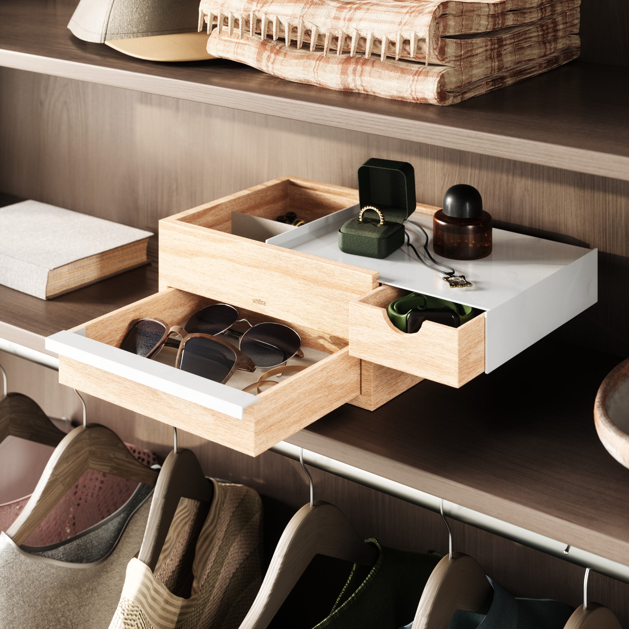 Umbra Stowit Storage Box - White/Natural - Value Village