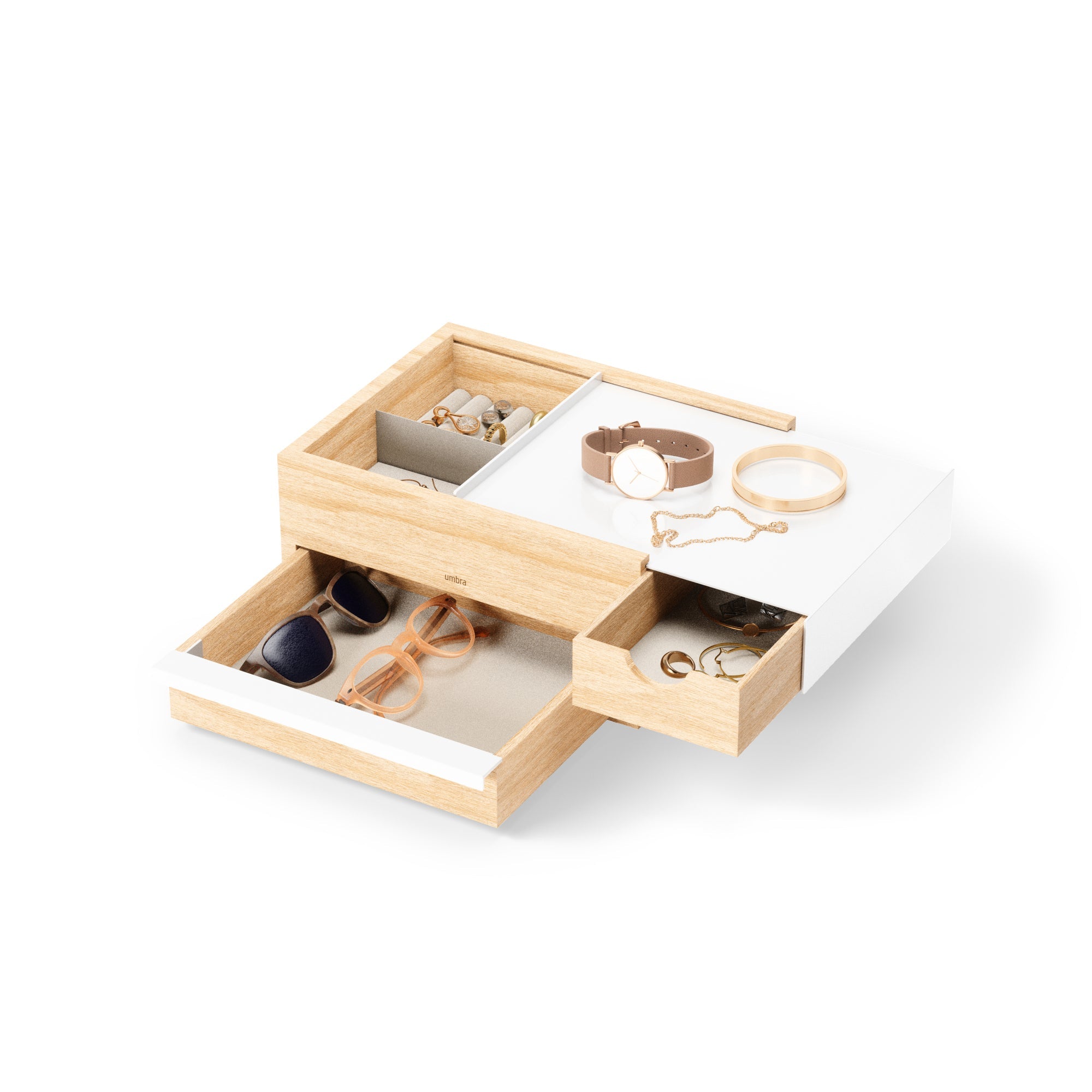 Umbra Stowit Storage Box - White/Natural - Value Village