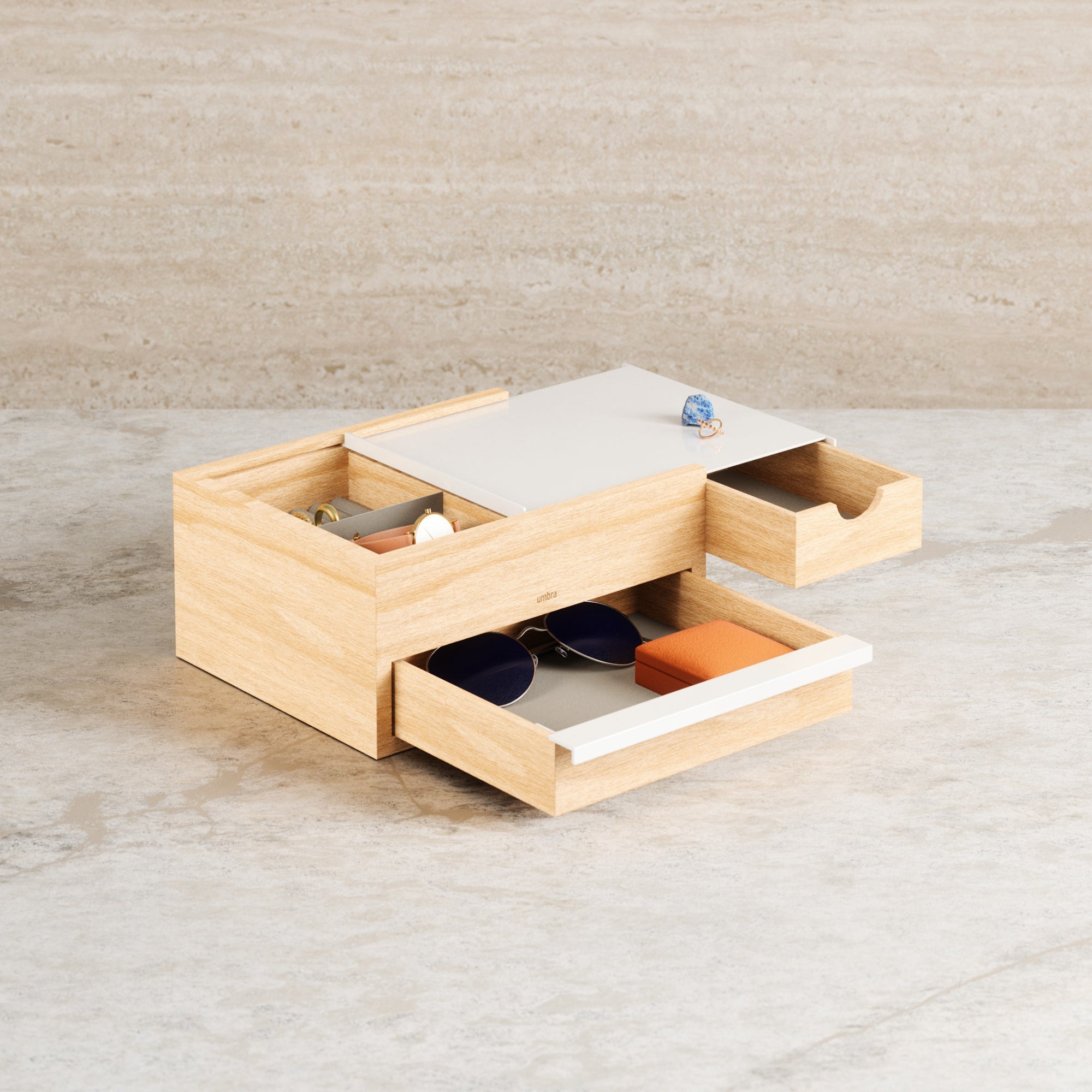Umbra Stowit Storage Box - White/Natural - Value Village