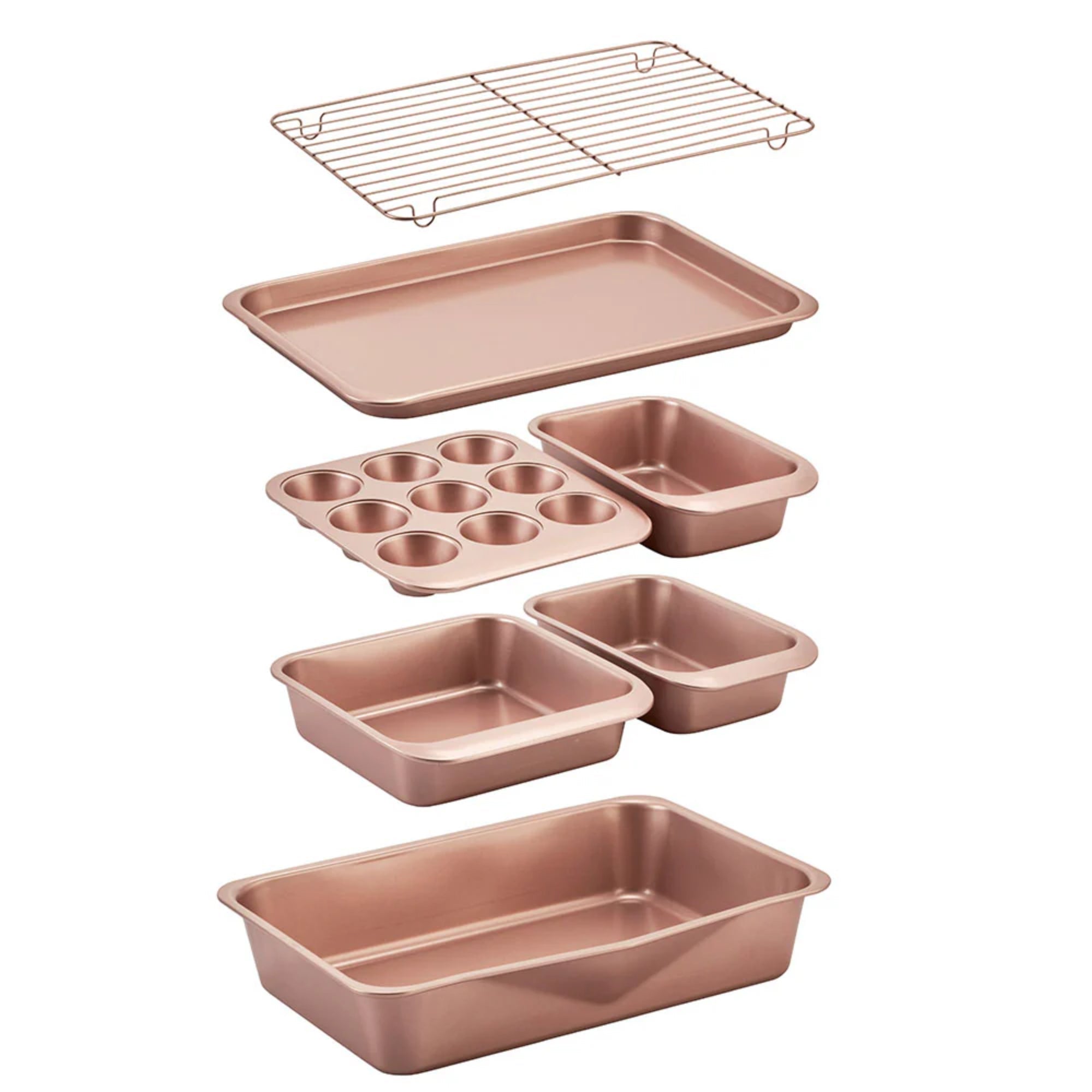 Wiltshire Rose Gold Smart Stack Bakeware 7 Piece Set - Value Village